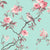 Elegant Floral Print Room Darkening Curtains Set of 2  DS207B