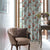 Elegant Floral Print Room Darkening Curtains Set of 2  DS207F