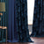 Elegant Floral Print Room Darkening Curtains Set of 2  DS258A