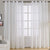 Elegant Plain Print Sheer Semi Transparent Curtain - Set of 2 -PSHEERWHT