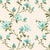 Elegant Floral Print Sheer Semi Transparent Curtain - Set of 2 -DS427C