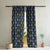 Elegant Floral Print Room Darkening Curtains- Set of 2 - DS515A