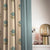 Elegant Floral Print Room Darkening Curtains- Set of 2 - DS521 D