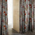 Elegant Floral Print Room Darkening Curtains Set of 2  DS90B