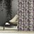 Elegant Floral Print Matt Finish  Room Darkening Curtain Set of 2 -  MTDS18D