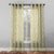 Elegant Ethnic and Damask Print Sheer Semi Transparent Curtain - Set of 2 -DS421B