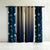 Elegant Floral & Ombre Print Combination Room Darkening Curtains - Set Of 4 Door Curtain (428ATWOM4) - Blue & Beige