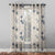 Elegant Ethenic  Print Sheer Semi Transparent Curtain - Set of 2 DS452A1