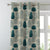 Elegant Floral Print Room Darkening Curtains- Set of 2 -DS 468A