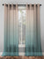 Elegant Ombre Print Sheer Semi Transparent Curtain - Set of 2 -MR8