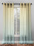 Elegant Ombre Print Sheer Semi Transparent Curtain - Set of 2 -OFC13